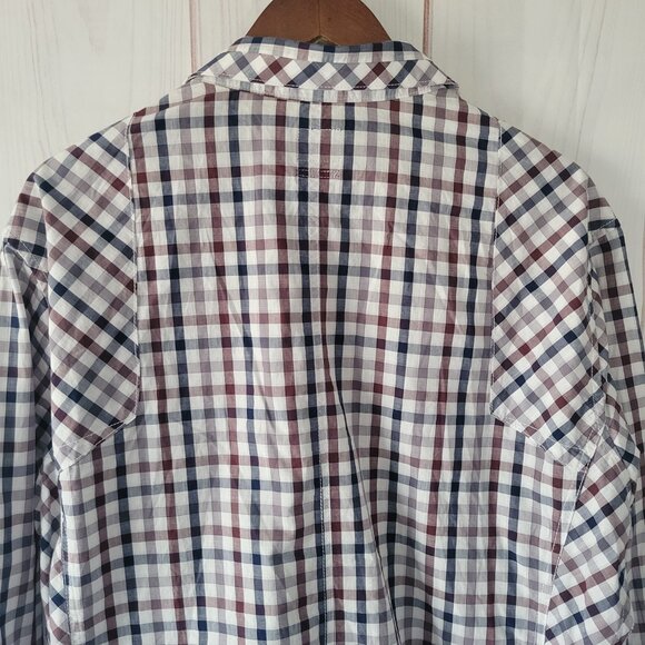 Buckle JB Holt Men’s XL Western Plaid Button-down Long Sleeve Shirt, 100% Cotton - Picture 7 of 11
